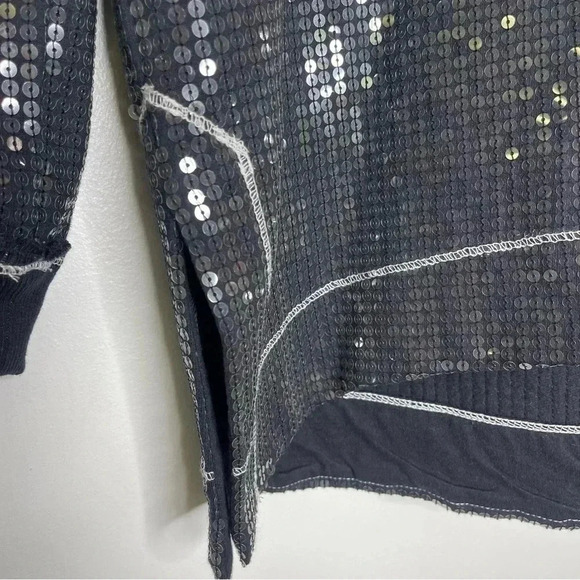 Anthropologie Gracie Sequined Tunic Hoodie Top Size XS NWT - Picture 6 of 8